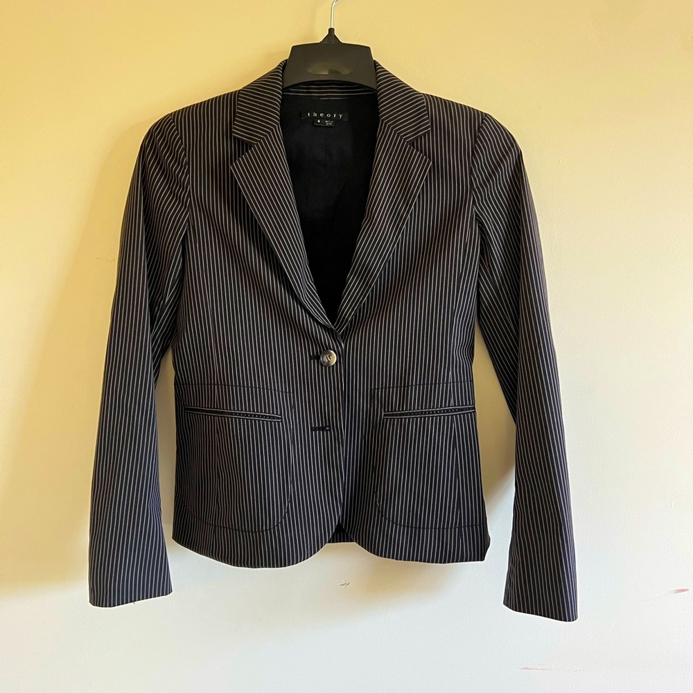 Theory Pinstripe blazer